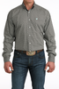 CINCH BROWN GEOMETRIC PRINT - MENS SHIRT  - MTW1106064