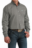 CINCH BROWN GEOMETRIC PRINT - MENS SHIRT  - MTW1106064