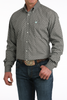 CINCH BROWN GEOMETRIC PRINT - MENS SHIRT  - MTW1106064