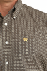 CINCH BROWN GEOMETRIC PRINT - MENS SHIRT  - MTW1111513
