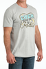 CINCH GREY ROUND UP & RODEO - MENS TEE  - MTT1690715