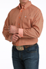 CINCH ORANGE GEOMETRIC PRINT - MENS SHIRT  - MTW1106057