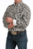 CINCH WHITE PAISLEY PRINT - MENS SHIRT  - MTW1106059