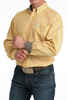 CINCH GOLD GEOMETRIC PRINT - MENS SHIRT  - MTW1106068