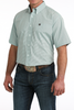 CINCH TEAL GEOMETRIC PRINT - MENS SHIRT  - MTW1111512