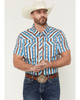 ROCK & ROLL SERAPE TURQUOISE TEK PRINT - MENS SHIRT  - BMN3S08391