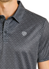 ROCK & ROLL GEO ALLOVER PRINT BLACK - MENS POLO  - BM51T08331