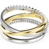 SWAROVSKI TWISTING HYPERBOLA GOLD SILVER - ACCESSORIES JEWELRY RING - 571416