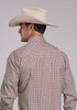 STETSON DIAMOND GEO PRINT RED - MENS SHIRT  - 11-001-0425-2006RE