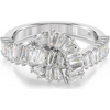 SWAROVSKI MATRIX KNOT BAGUETTE SILVER - ACCESSORIES JEWELRY RING - 572711