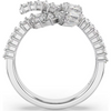SWAROVSKI MATRIX KNOT BAGUETTE SILVER - ACCESSORIES JEWELRY RING - 572711