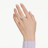 SWAROVSKI MATRIX KNOT BAGUETTE SILVER - ACCESSORIES JEWELRY RING - 572711