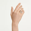 SWAROVSKI HYPERBOLA TWISTING GOLD SILVER - ACCESSORIES JEWELRY RING - 574041