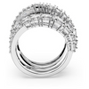 SWAROVSKI HYPERBOLA SPIRAL SILVER WHITE - ACCESSORIES JEWELRY RING - 558465