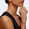 SWAROVSKI HYPERBOLA SPIRAL SILVER WHITE - ACCESSORIES JEWELRY RING - 558465