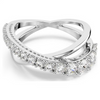 SWAROVSKI INTERTWINE HYPERBOLA SILVER - ACCESSORIES JEWELRY RING - 571495