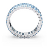 SWAROVSKI MATRIX BAGUETTE BLUE SILVER - ACCESSORIES JEWELRY RING - 566190
