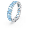 SWAROVSKI MATRIX BAGUETTE BLUE SILVER - ACCESSORIES JEWELRY RING - 566190