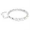 SWAROVSKI TENNIS CRYSTAL PEARL SILVER - ACCESSORIES JEWELRY BRACELET - 5689625