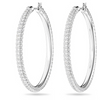 SWAROVSKI DEXTERA HOOP PAVE LARGE SILVER - ACCESSORIES JEWELRY EARRINGS - 5389432