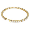 SWAROVSKI MATRIX TENNIS GOLD WHITE ROUND - ACCESSORIES JEWELRY BRACELET - 565766