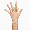 SWAROVSKI MATRIX TENNIS GOLD WHITE ROUND - ACCESSORIES JEWELRY BRACELET - 565766