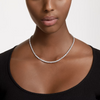 SWAROVSKI MATRIX TENNIS SILVER WHITE - ACCESSORIES JEWELRY NECKLACE - 568179