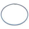 SWAROVSKI MATRIX TENNIS BLUE SILVER - ACCESSORIES JEWELRY NECKLACE - 574345