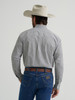 WRANGLER GEORGE STRAIT GREY GEO PRINT - MENS SHIRT  - 112379024