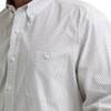 WRANGLER GEORGE STRAIT WHITE PRINT - MENS SHIRT  - 112379057