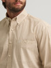 WRANGLER GEORGE STRAIT TAN GEO PRINT - MENS SHIRT  - 112379067