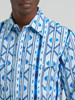 WRANGLER CHECOTAH CLASSIC BLUE PRINT - MENS SHIRT  - 112379225