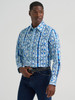 WRANGLER CHECOTAH CLASSIC BLUE PRINT - MENS SHIRT  - 112379225