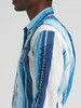 WRANGLER LOGO BLUE/WHITE STRIPE - MENS SHIRT  - 112379239