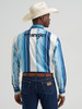 WRANGLER LOGO BLUE/WHITE STRIPE - MENS SHIRT  - 112379239