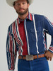 WRANGLER BRUSHHOPPER AMERICANA PRINT - MENS SHIRT  - 112375916