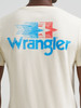 WRANGLER ANTIQUE WHITE STARS PRINT - MENS TEE  - 112375724