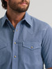 WRANGLER 20X COMPETITION BLUE PRINT - MENS SHIRT  - 112378712