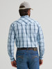 WRANGLER 20X COMPETITION BLUE PLAID - MENS SHIRT  - 112378719