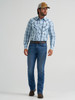 WRANGLER 20X COMPETITION BLUE PLAID - MENS SHIRT  - 112378719