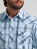 WRANGLER 20X COMPETITION BLUE PLAID - MENS SHIRT  - 112378719