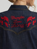 WRANGLER LAINEY WILSON BLACK/RED DENIM - LADIES SHIRT  - 112380468