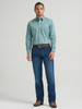 WRANGLER GREEN PRINT CODY JOHNSON - MENS SHIRT  - 112378968