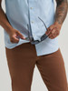 WRANGLER DROVER UTILITY LIGHT BLUE - MENS SHIRT  - 112375152
