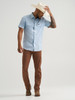 WRANGLER DROVER UTILITY LIGHT BLUE - MENS SHIRT  - 112375152