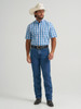 WRANGLER GEORGE STRAIT BLUE PLAID - MENS SHIRT  - 112379060