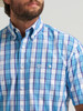 WRANGLER GEORGE STRAIT BLUE PLAID - MENS SHIRT  - 112379060