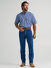 WRANGLER BLUE RELAXED FIT PLAID - MENS SHIRT  - 112379161
