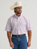 WRANGLER GEORGE STRAIT BLUE/RED PRINT - MENS SHIRT  - 112379061