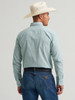 WRANGLER CODY JOHNSON GREEN/WHITE PRINT - MENS SHIRT  - 112378971